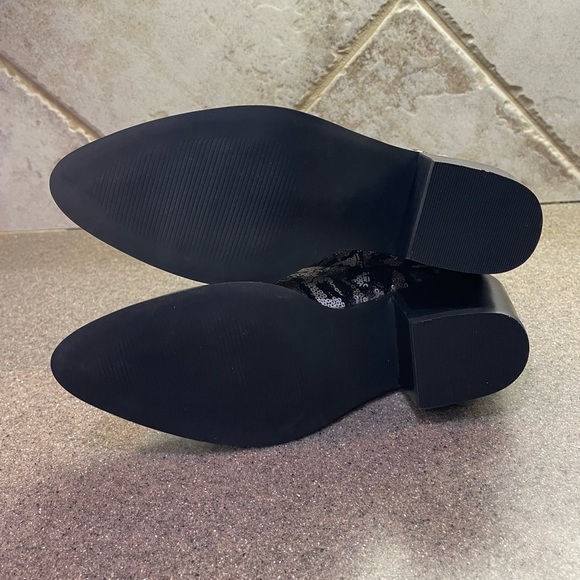 🆕Betsey Johnson💋 “Lucki” Leopard Sequin Western Boots - Picture 12 of 13